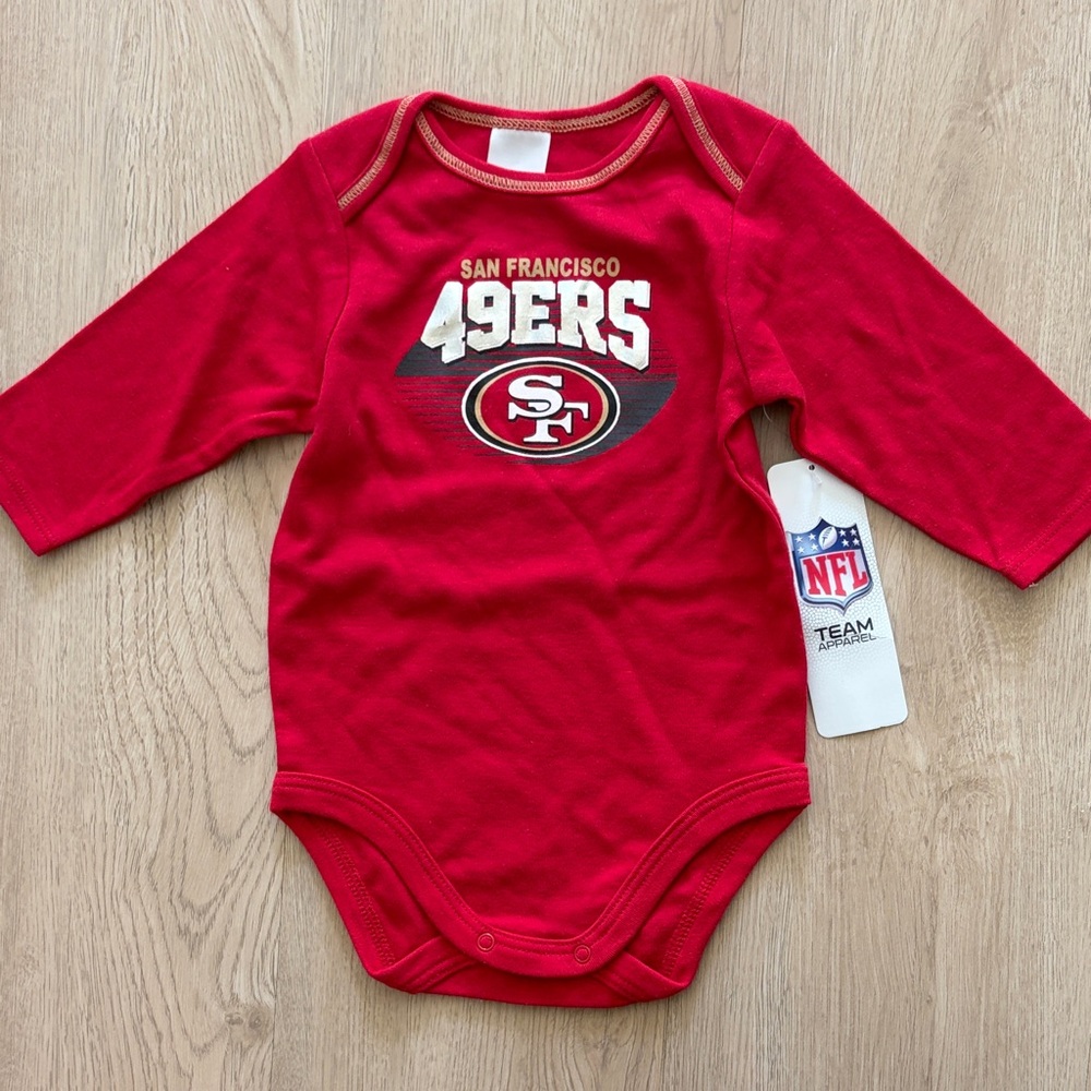 NFL San Francisco 49ers Red Long-Sleeve Baby Bodysuit